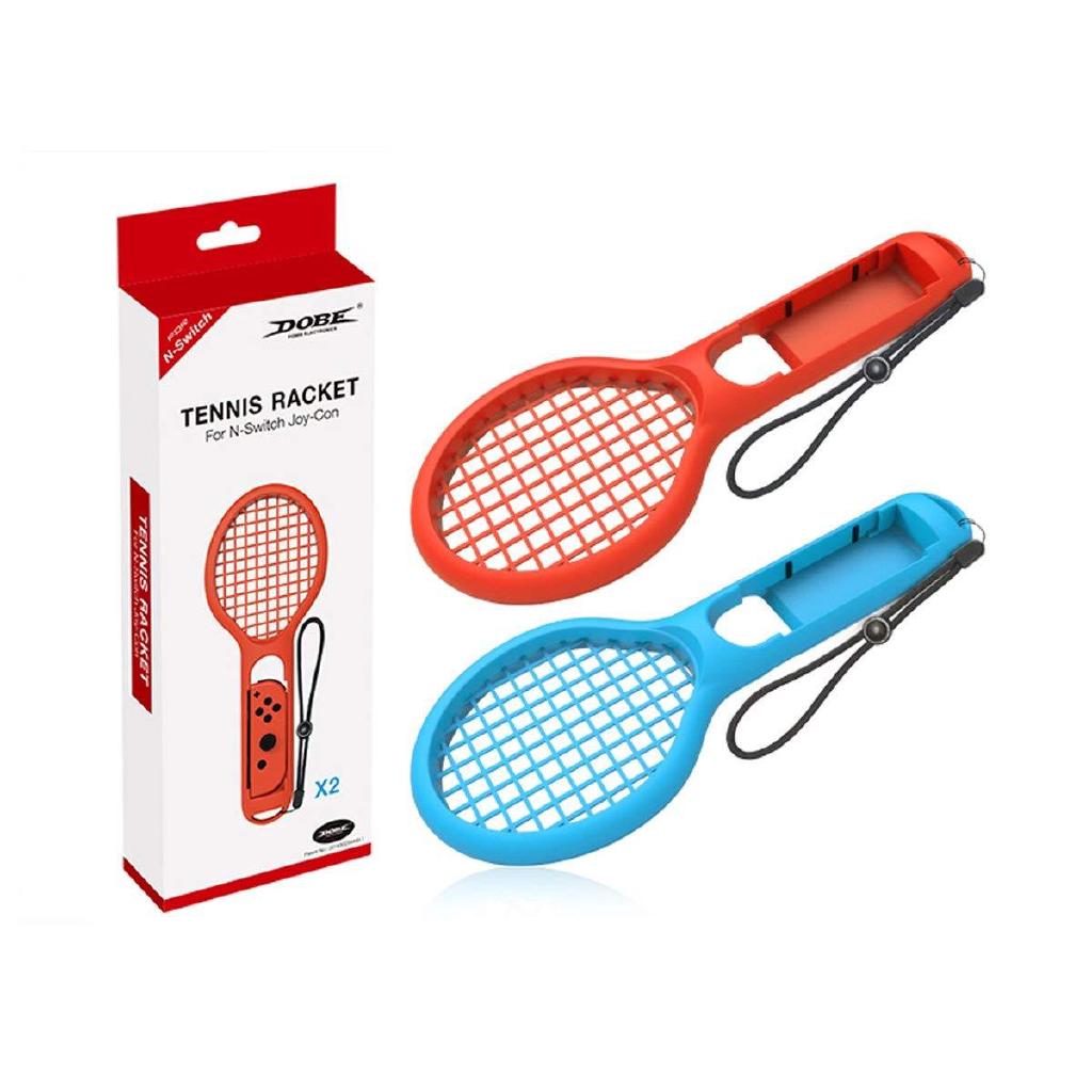 twin pack - raqueta de tenis para nintendo switch (azul y rojo)