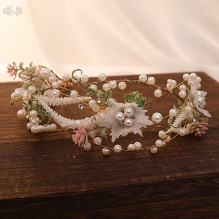 Cabeza De novia con Flores perla charm accesorios Para el cabello decoraciones especiales De boda Estilo Coreano novia De Hearpe