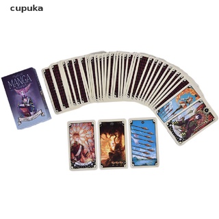cupuka 78pcs cartas de tarot místico manga tarot cartas fiesta tarot deck suministros inglés co
