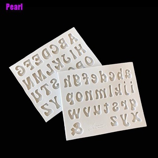 [Pearl] Moldes De Números Letras Silicona 3D Fondant Para Pasteles Herramientas De Decoración (2)