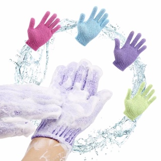 1 pieza exfoliante guantes de baño de ducha/suave exfoliante limpieza profunda cuerpo baño exfoliante (8)