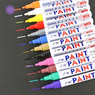 Colorido Marcador De Pintura 12-Pack A Base De Agua Pluma Suave Punta Pincel Rotulador Para Escribir Dibujo