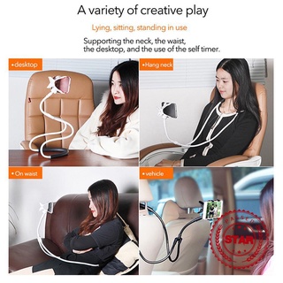 Universal 360° Flexible Lazy Neck Hanging Bed Mobile Holder Stand Phone Mount B5V5
