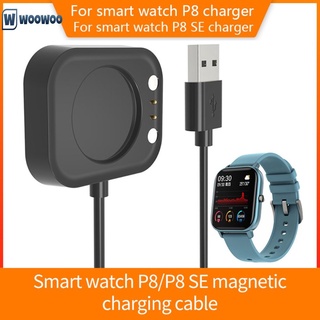 woowoo Black Replacement Magnetic USB Charging Cable Charger Cradle For P8/P8 SE Smart Watch 3C