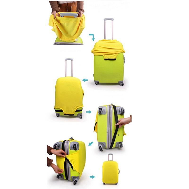 equipaje de viaje maleta cubierta protectora maleta maleta a prueba de polvo cubierta (5)