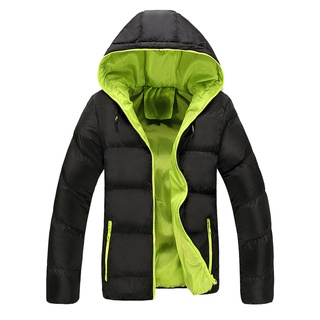 chaqueta acolchada gruesa con capucha de invierno casual con cremallera/abrigo delgado cálido
