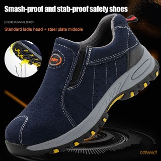 Hombres zapatos de trabajo de seguridad verano transpirable seguro de trabajo a prueba de pinchazos zapatillas de deporte