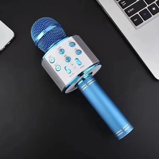ws858 ktv inalámbrico karaoke micrófono de mano usb reproductor micrófono altavoz