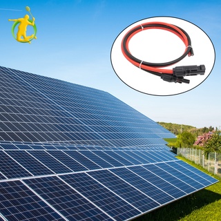 [Fitness] Par negro + rojo Panel Solar Cable de extensión arnés de Cable Solar Panel adaptador
