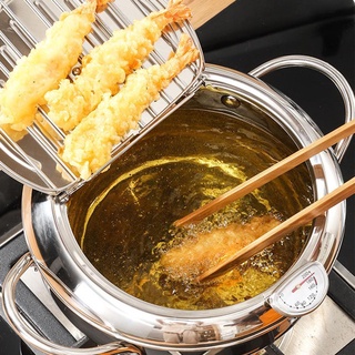 Termo De Frisito Profundo japonés Tempura Fryer Pan Temperatura J7Y8 control L7Q6 Chicken Fried R8U1