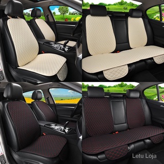 Protector de asiento de auto de lino para asiento de coche/cojín trasero trasero para asiento para interior de carro/camión suv o van (1)