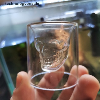 [Tech] Skull Head Shot Glass Crystal Wine Cup transparente cerveza Steins Halloween Boutique