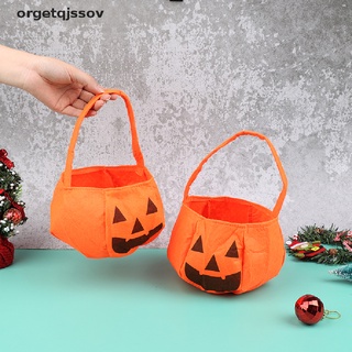 orget halloween plegable bolsa de calabaza linterna bolsa de caramelo bolsa portátil cesta decoración de fiesta co