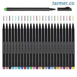 tar1 rotuladores finos de colores 24 colores/marcadores de punta fina brillante