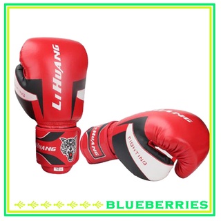 [Sport Fashion] guantes de boxeo de grado profesional para hombres y mujeres, Kickboxing Bagwork Sparring guantes de entrenamiento, estilo Muay Thai saco de boxeo (1)