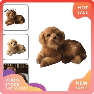 yx- muñeco de simulación de cachorro/juguete mini pekinés/adorno para perro/hogar/decoración de oficina