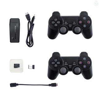 Consola de Game Stick Y3 Lite con mandos inalámbricos duales 2.4G Connnect TV salida de alta definición con tarjeta 64G 10000 juegos