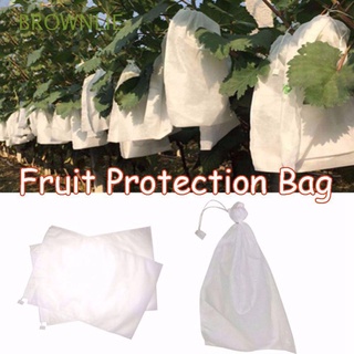 brownlie 100 bolsas de protección de uva agrícola proteger bolsa de malla bolsa de control de plagas crecer contra insectos mosquitos impermeable anti-aves suministros de jardín