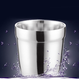 vaso de acero inoxidable agua potable café té taza de camping niños taza 180ml