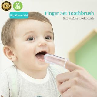 cepillo de dientes de dedo para bebés/cepillo de dientes suave seguro para niños/entrenamiento de bebés