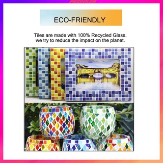 [PREDOLO2] 70 piezas rectangulares multicolores de vidrio mosaico azulejos para manualidades de arte 10x40mm