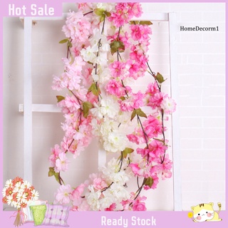 [disponible en inventario]atf - hoja de sakura artificial de ratán para fiesta en casa, boda, guirnalda, decoración de jardín