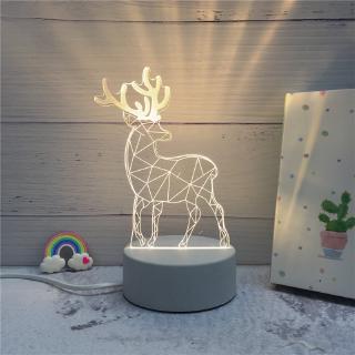 Lámpara LED 3D Creativa 3D Luces De Noche Novedad Ilusión 3D Mesa Para El Hogar Luz Decorativa (3)