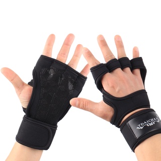 guantes de levantamiento de pesas de entrenamiento gimnasio puños fitness guante mujeres hombres crossfit culturismo gimnasia pulseras de mano protector de palma