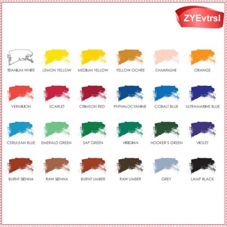 24 colores estudiantes artista pintura acrílica dibujo colorante pigmentos cerámica