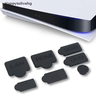 [Happytolivehg] 7Pcs Silicone Dust Plugs USB HDM Interface Anti-dust Cover for PS5 Game Console [HOT]