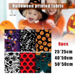 Tela estampada Halloween multipropósito Diy Costura tela creativa temática de Halloween suministros hecho a mano (1)
