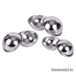[Timebomb3] 6 pzs/3pzas/3 unidades De Bomba De baño De aleación De aluminio/forma De Bola/herramienta De baño/diy (7)