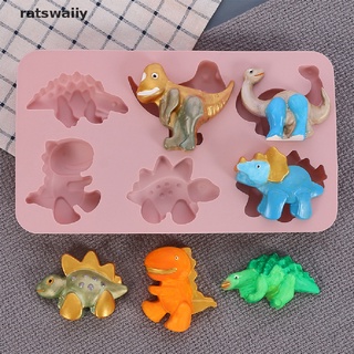 ratswaiiy molde de silicona 3d para tartas, forma de dinosaurio, bricolaje, chocolate, fondant, azúcar, manualidades, co