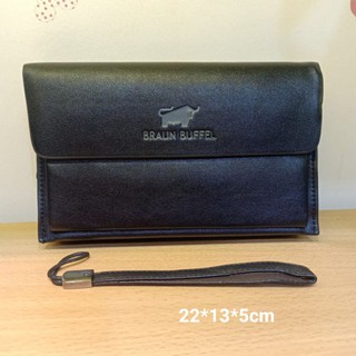 Braun Buffel bolso de embrague de cuero (1)
