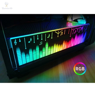 [T3D] tablero De luz Led Rgb Para decoración De Pc (6)