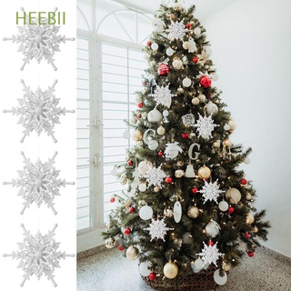 HEEBII White Christmas Tree Pendant Layout 3D Snowflake Snowflake Pendant Accessories Christmas Items Decorate High Quality Plastic