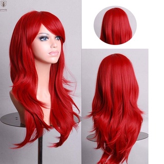 Peluca Cosplay Gmm 60824 Re2 Anime cabello rojo largo Temperatura Alta Temperatura 70cm