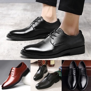 [zapatos de cuero para hombre] gcei estilo de moda hombres verano transpirable negocios ocio color sólido zapatos de cuero