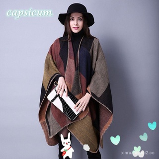 🙌 Capsicum funda cálida para mujer nueva nueva bufanda a cuadros De cactus/Multicolor 0uSm