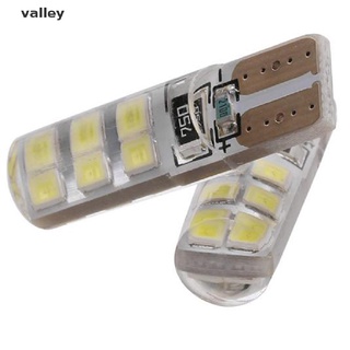 valley 10x xenon blanco t10 w5w 12-smd 2835 led canbus sin errores bombillas de sílice kit co (4)