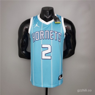❤Bola De bola #2 nuevas Nba Hornets Jersey Jordan Tema chaleco De baloncesto versión jugador QIr1