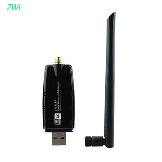 zwi 1200mbps usb inalámbrico wifi antena adaptador de doble banda 2.4g/5.8g wan lan usb3.0 tarjeta de red para ordenador portátil de escritorio
