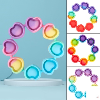 push pops bubble pulseras alivio del estrés juguetes especiales ejercicio mente juguetes para niños juego de fiesta