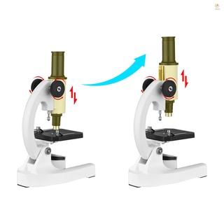 100-200X Microscopio Monocular Compuesto Biológico Con Huygens Ocular Para Escuela En Casa Laboratorio De Educación Biológica Piezas De Máquina De Texto Estudiantes Niños Adultos (9)