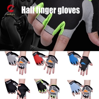 guantes de medio dedo transpirables antideslizantes para hombre y mujer ciclismo deportes al aire libre