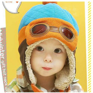 Sombrero Piloto Infantil Cálido Y Elegante/De Invierno Para Bebés/Niños Y Niñas (1)