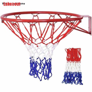 Lakecout - red de baloncesto estándar de nailon, diseño de aro, llanta estándar para soportes de baloncesto