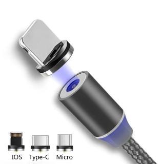 Cable Magnético Con Enchufe Micro USB Tipo C iOS De Carga Rápida (1)