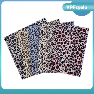 5 piezas de telas de algodón patchwork telas de costura estilo retro surtido leopardo impreso