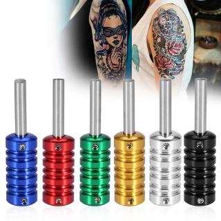 6 colores máquina de tatuaje parte mango tubo punta agarre cuerpo arte accesorio con tallo